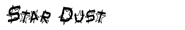 Star Dust font preview